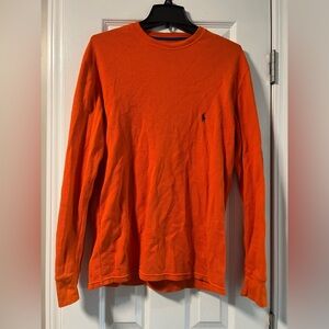 Polo by Ralph Lauren Vibrant Orange Long Sleeve Tee